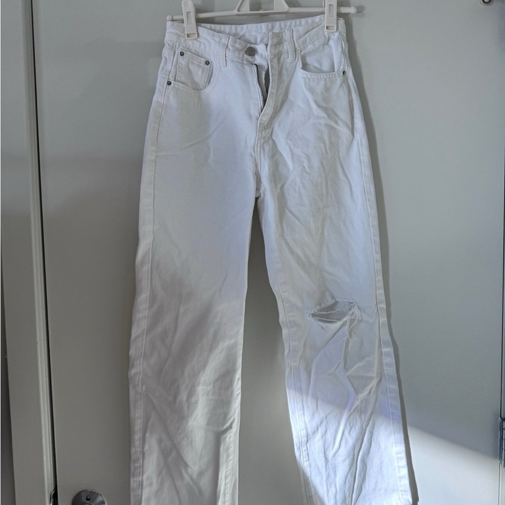 White Distressed Jeans